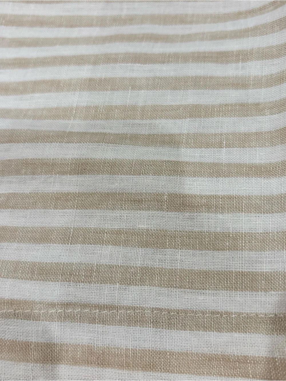 Quince Euro Sham Natural / White Stripe European Linen 26x26